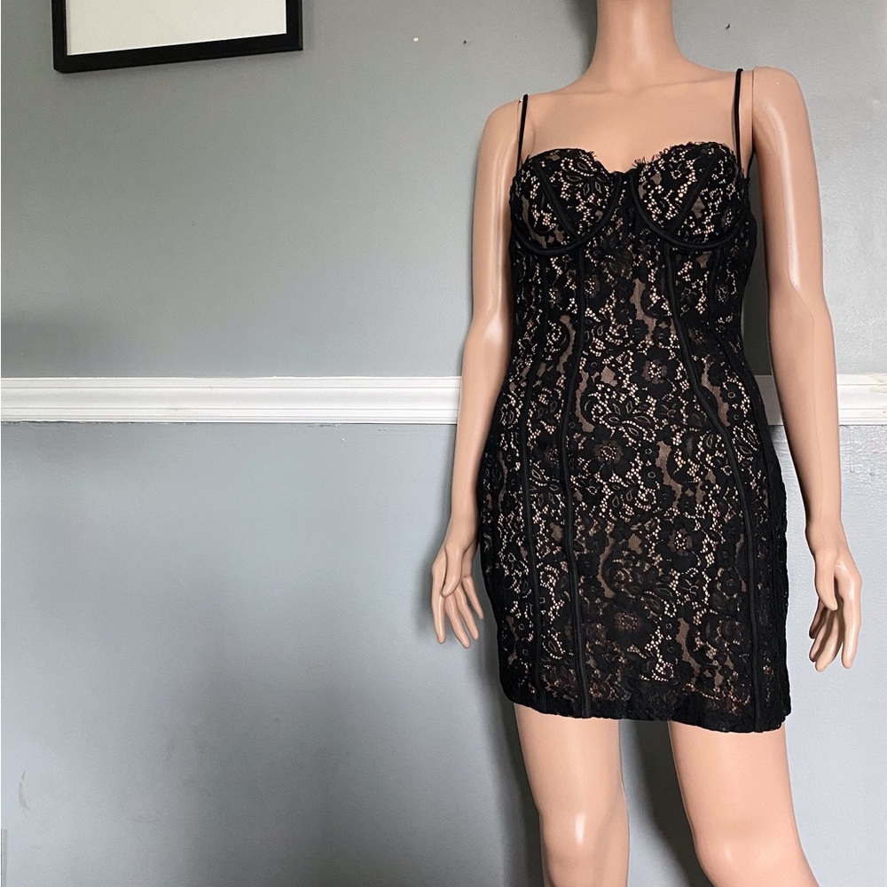 Fashion Nova Black Lace Dress